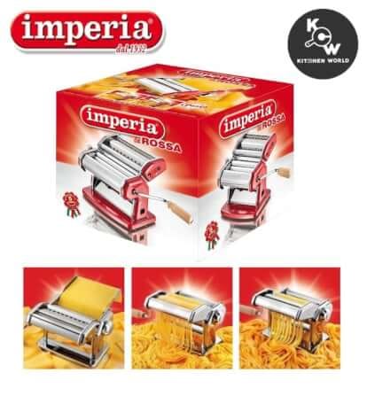 เครื่องรีดเส้นพาสต้าแบบมือหมุน Imperia Model 120 MM0005 สีแดง_4